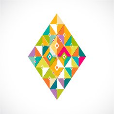 geometric pattern Thai contemporary art style template