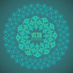 Ornated frame vector background based on ukrainian embroidered