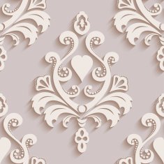 Seamless wallpapers in the style of Baroque Can be used N10