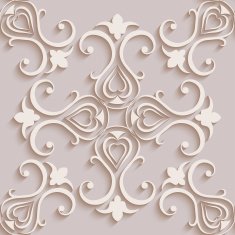Floral pattern wallpapers in the style of Baroque Can be N9
