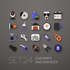 Flat Icons Set N16