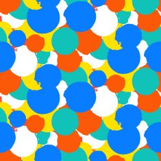 Bold vector polka dot pattern N3