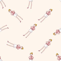 lady girl cartoon sticker icon N2