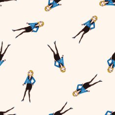 lady girl cartoon sticker icon N7