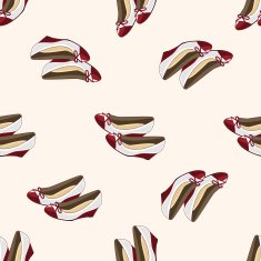 High-heeled shoes style cartoon sticker icon