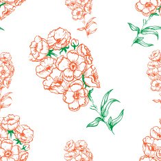 seamless vintage flower N2