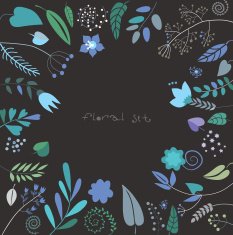watercolor colorful flowers N2