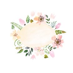 wreath of painted watercolor N5