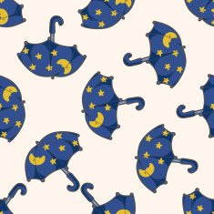 Umbrella cartoon seamless pattern background N3