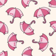 Umbrella cartoon seamless pattern background N9
