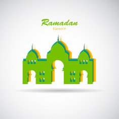 Background for Muslim Community Festival Vector Illustration N20