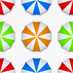 vector modern colorful seamless umbrella