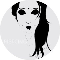 Girl with piercings