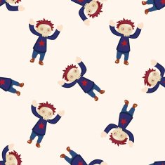 Halloween party costume cartoon seamless pattern background N2