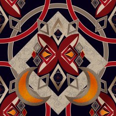 Seamless abstract pattern rhombuses square texture geometric bac