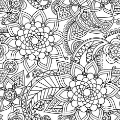 Seamless asian paisley pattern
