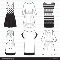 Fashionable lady clothes