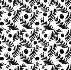 Seamless stylish hand drawn pattern N4