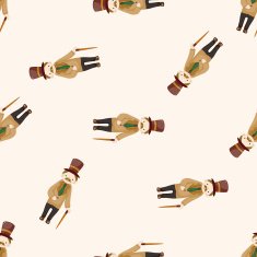boy man cartoon seamless pattern background N27