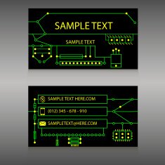 Vector abstract creative business card
