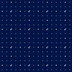 Vector seamless nautical deep pattern with dots and anchors
