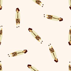 boy man cartoon seamless pattern background N32