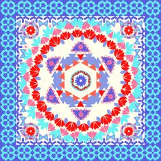 geometric pattern background vintage style