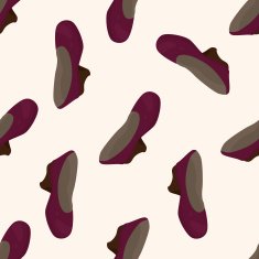 High-heeled shoes style cartoon seamless pattern background N3