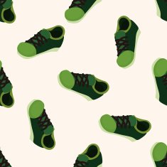 shoe style cartoon seamless pattern background N6