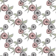 Seamless floral pattern with roses background N3