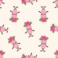 flower f cartoon seamless pattern background N5