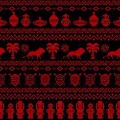 African Tribal Pattern Ethnic ornament N19