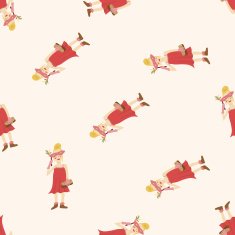 party person cartoon seamless pattern background N8