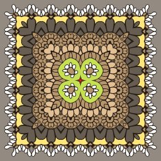 Mehndy flowers pattern N13
