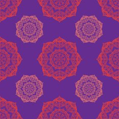 Round mehndi pattern
