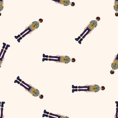 boy man cartoon seamless pattern background N45
