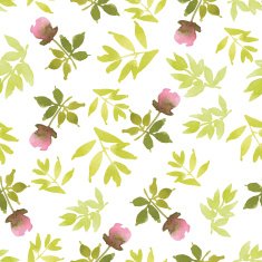 Watercolor flower pattern N60
