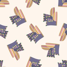 shoe style cartoon seamless pattern background N14