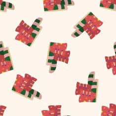 shoe style cartoon seamless pattern background N15