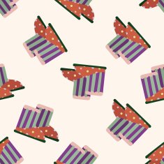 shoe style cartoon seamless pattern background N17