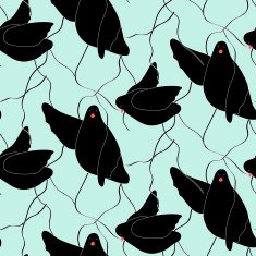 Abstract bird pattern