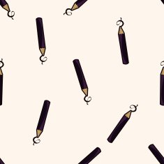 eye liner and eyeshadow cartoon seamless pattern background N4