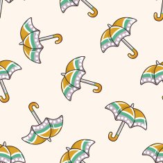 Umbrella cartoon seamless pattern background N30
