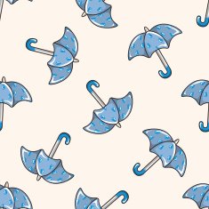 Umbrella cartoon seamless pattern background N32