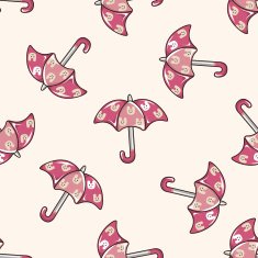 Umbrella cartoon seamless pattern background N34