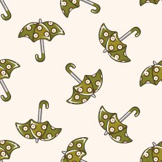 Umbrella cartoon seamless pattern background N36