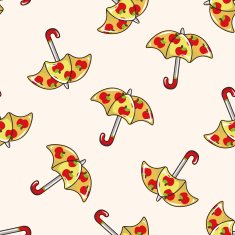 Umbrella cartoon seamless pattern background N37