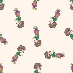 shopper theme emets cartoon seamless pattern background N3