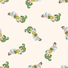 shopper theme emets cartoon seamless pattern background N5