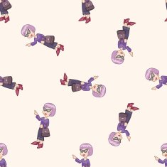 shopper theme emets cartoon seamless pattern background N9